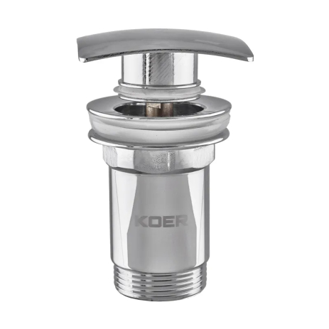 Донний клапан для умивальника KOER PW-04-01 1 1/4'' з переливом (хром) (KR3398) Донний клапан для умивальника KOER PW-04-01 1 1/4'' з переливом (хром) (KR3398)