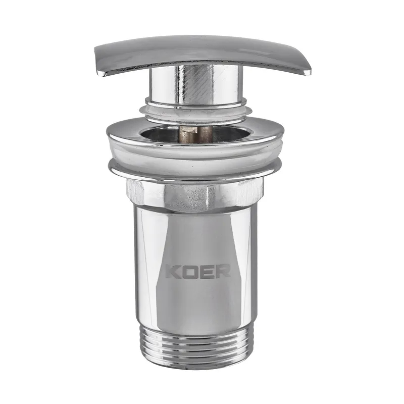 Донный клапан для умывальника KOER PW-04-01 1 1/4'' с переливом (хром) (KR3398) Донный клапан для умывальника KOER PW-04-01 1 1/4'' с переливом (хром) (KR3398)
