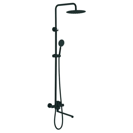 Душевая колонна со смесителем ZERIX DAX-006-J BLACK, 35 см, нержавеющая сталь, 3 режима (ZX4829) Душевая колонна со смесителем ZERIX DAX-006-J BLACK, 35 см, нержавеющая сталь, 3 режима (ZX4829)
