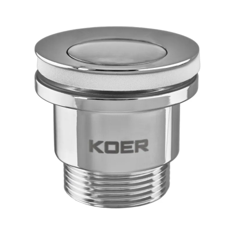Донний клапан для умивальника KOER PW-02-01 1 1/4'' хром (KR3399) (KR3399)