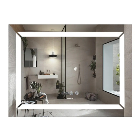 Дзеркало Mixxus MR01 з LED-підсвічуванням та антизапітнінням 90x70 см для ванної кімнати (MI5999) Дзеркало Mixxus MR01 з LED-підсвічуванням та антизапітнінням 90x70 см для ванної кімнати (MI5999)