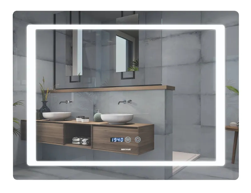 Зеркало Mixxus Style MR03 с LED-подсветкой и антизапотеванием 80x60 см (MI6005) Зеркало Mixxus Style MR03 с LED-подсветкой и антизапотеванием 80x60 см (MI6005)