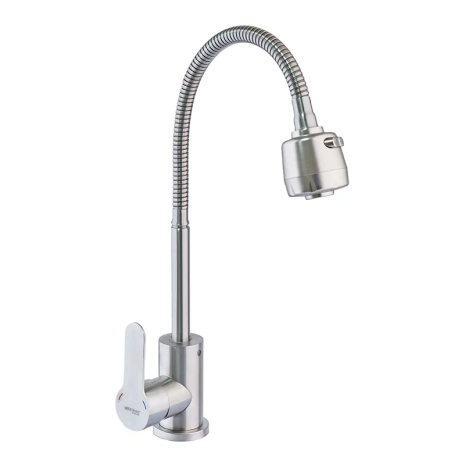 Смеситель для кухни Mixxus DAX-011 Reflector из нержавеющей стали SUS304 с гибким изливом (MI6076)