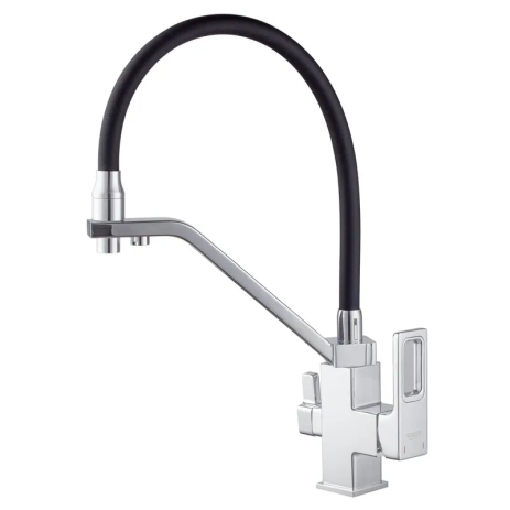 Смеситель для кухни KOER KB-72009-01 с выходом для питьевой воды, хромированный (KR5006) Смеситель для кухни KOER KB-72009-01 с выходом для питьевой воды, хромированный (KR5006)