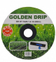 Стрічка Крапельна 8 mil крок 10 см бухта 2000 метрів емітерна GOLDEN DRIP, чорна, для краплинного поливу