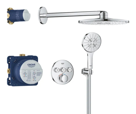 Душевая система скрытого монтажа GROHE Grohtherm SmartControl с термостатом (34863000)