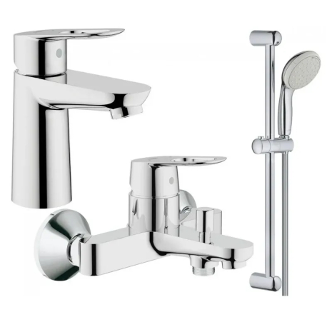 Комплект смесителей для ванной Grohe BauLoop S-Size (хром, 72 мес. гарантии) (123214S)
