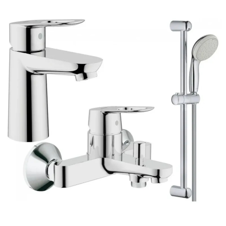 Комплект смесителей для ванной Grohe BauLoop S-Size (хром, 72 мес. гарантии) (123214S) Комплект смесителей для ванной Grohe BauLoop S-Size (хром, 72 мес. гарантии) (123214S)