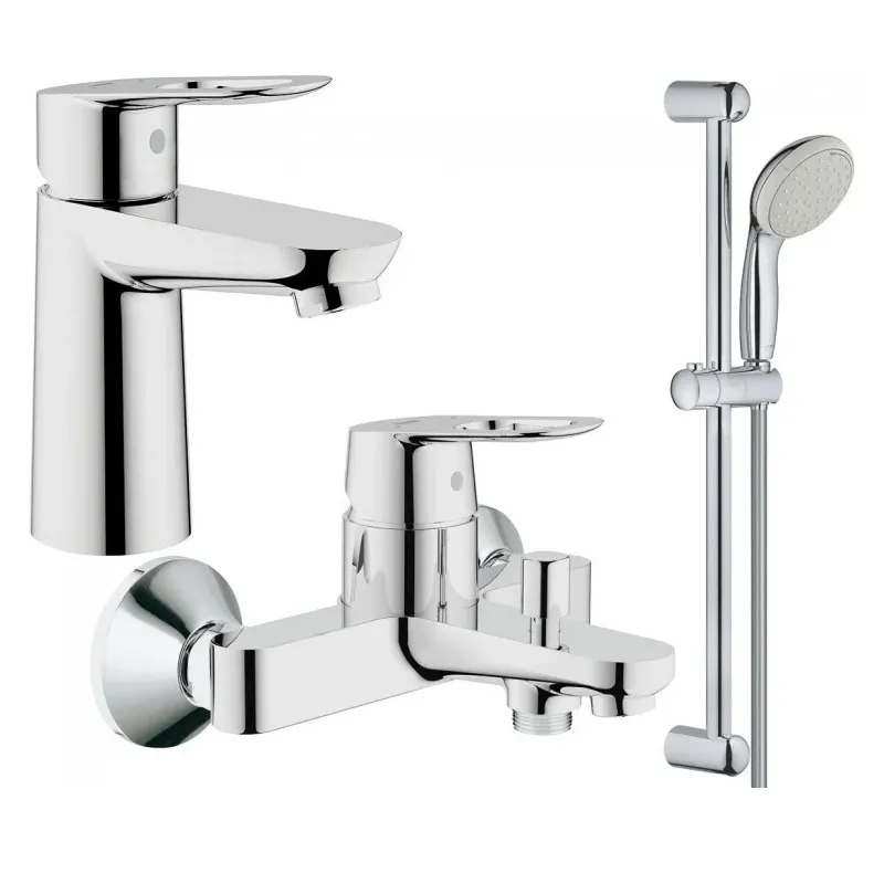 Комплект смесителей для ванной Grohe BauLoop S-Size (хром, 72 мес. гарантии) (123214S) Комплект смесителей для ванной Grohe BauLoop S-Size (хром, 72 мес. гарантии) (123214S)