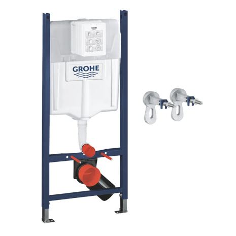 Инсталляция для унитаза 2 в 1 Grohe Rapid SL, высота 1130-1330 мм, 400 кг (UA388400WG)