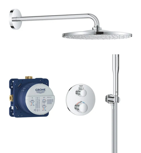 Система душевой Rainshower Mono 310 с термостатом Grohe Grohtherm, встроенный монтаж (34869000)