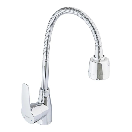 Кухонный смеситель Mixxus Pamela 014 (Nut) Reflector, хром, высокий излив, 2 режима аэрации (MI6265)