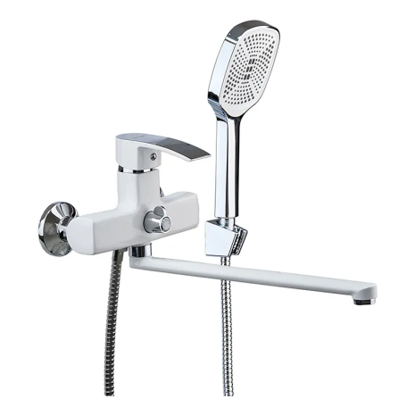 Змішувач для ванни MIXXUS Magnum 006 Euro White-Chrome з довгим виливом (MI6202)