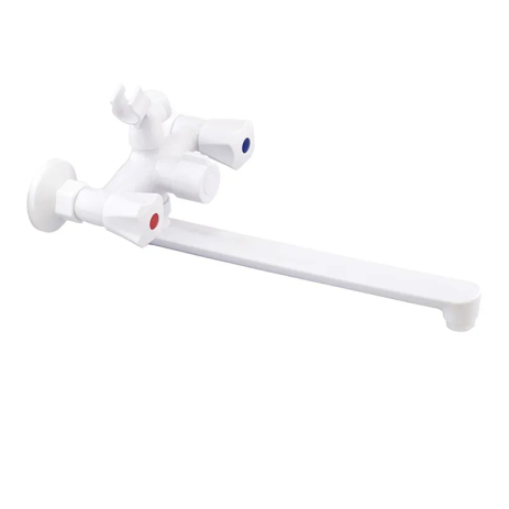 Змішувач для ванни Plamix Omega-140 Euro White з довгим виливом 290 мм (PM0648) Змішувач для ванни Plamix Omega-140 Euro White з довгим виливом 290 мм (PM0648)