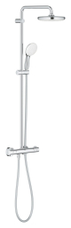 Душова система Grohe Tempesta System 210 з термостатом, хром, 2 режими струї Rain (26811001) Душова система Grohe Tempesta System 210 з термостатом, хром, 2 режими струї Rain (26811001)