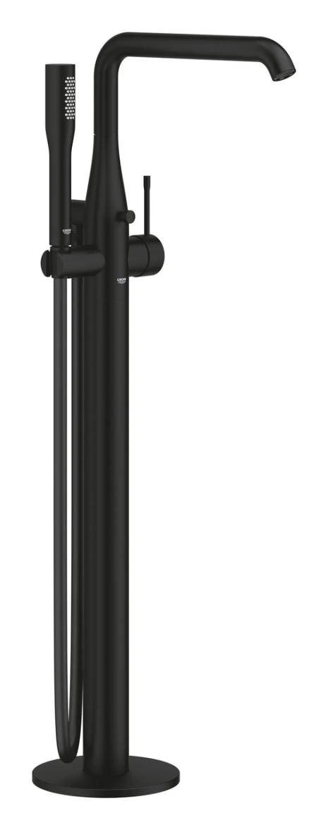 Змішувач для ванни підлоговий Grohe Essence 25248KF1 чорний матовий, 780 мм (25248KF1)