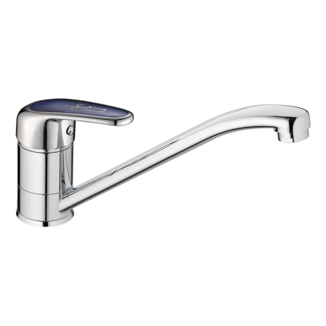 Смеситель для кухни Cron Magic 004 Blue (CR0106) с хромированным покрытием и гибкой подводкой (CR0106)