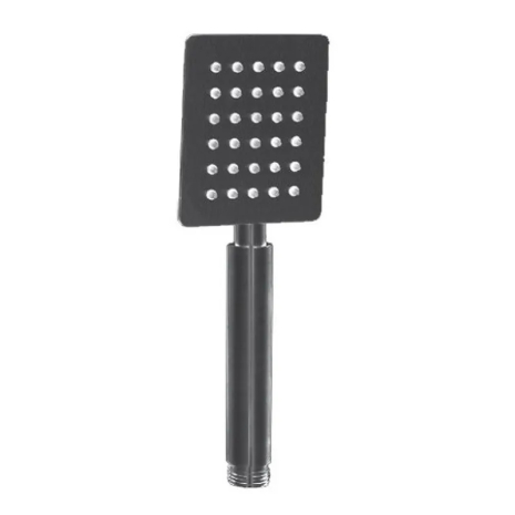 Лейка для душа MIXXUS SH-02.SUS Black из нержавеющей стали SUS304, экономичная модель (MI6698)