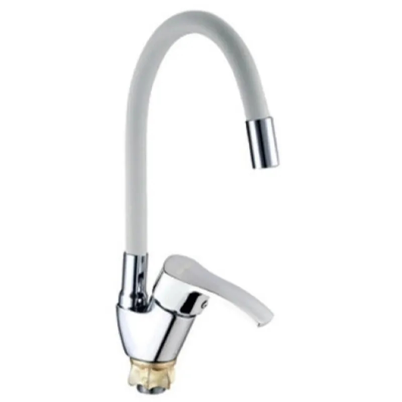 Смеситель для кухни Mixxus YUB4-279 Reflector White с гибким изливом и хромовым покрытием (MI6486) Смеситель для кухни Mixxus YUB4-279 Reflector White с гибким изливом и хромовым покрытием (MI6486)