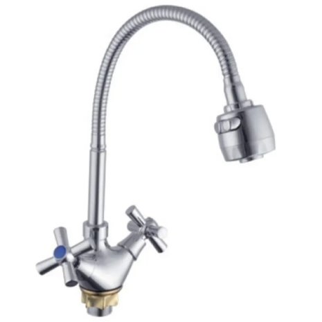 Смеситель для кухни Mixxus Toledo 271 (Nut) Reflector, хром, высокий гусак (MI6318)