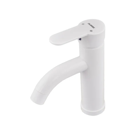 Змішувач для умивальника Plamix Raul-001-B White, одноручний, класичний стиль (PM0652) Змішувач для умивальника Plamix Raul-001-B White, одноручний, класичний стиль (PM0652)