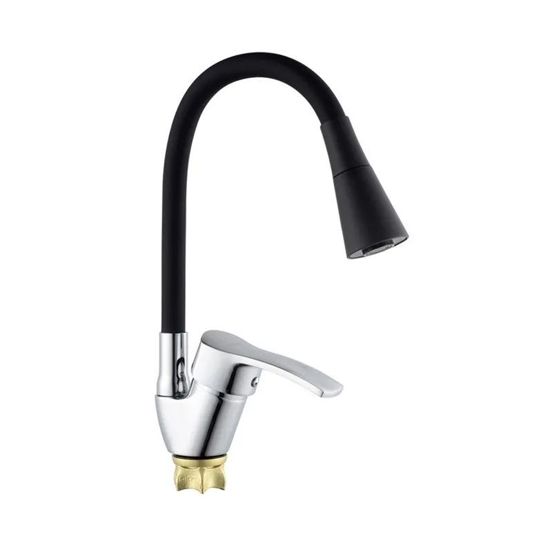 Смеситель для кухни Champion YUB 011-279 с гибким силиконовым изливом Refl.Black (MI6424) Смеситель для кухни Champion YUB 011-279 с гибким силиконовым изливом Refl.Black (MI6424)