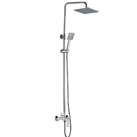 Душова колонка HAIBA ALEX 003-J з змішувачем, хром, 2 режими, 150 см шланг (HB9566) Душова колонка HAIBA ALEX 003-J з змішувачем, хром, 2 режими, 150 см шланг (HB9566)