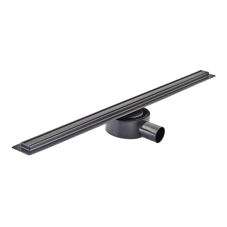 Душовий трап MIXXUS Drain-05-70-Slim Black з нержавіючої сталі SUS304, 30x700 мм, з сухим затвором (MI6170)