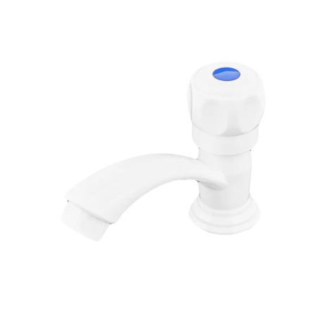 Кран для холодної води Plamix Mono-001-B White, одновентильний, ABS-пластик (PM0676) Кран для холодної води Plamix Mono-001-B White, одновентильний, ABS-пластик (PM0676)
