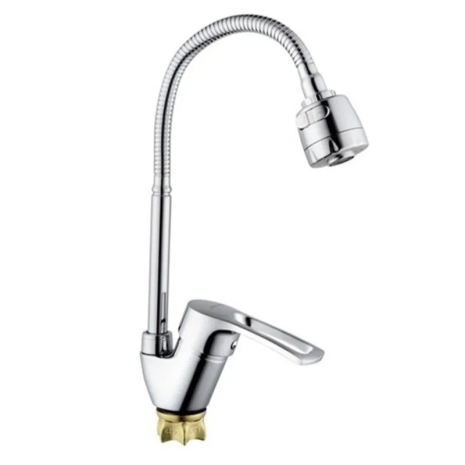 Смеситель Champion YUB 011-135 с рефлекторным изливом, хромированный, гибкий (MI6385)