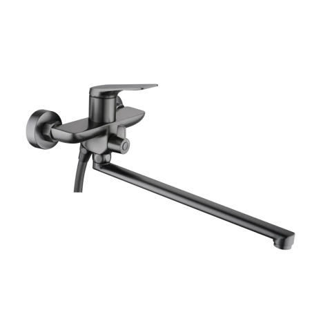 Смеситель для ванны Mixxus Premium DERBY 006 GRAPHITE с длинным изливом (MI6608)