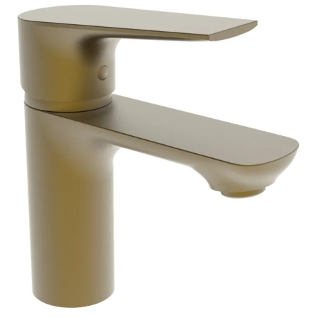 Смеситель для умывальника Haiba Milano 001 BRUSHED GOLD, однорычажный, гибкая подводка (HB9619)