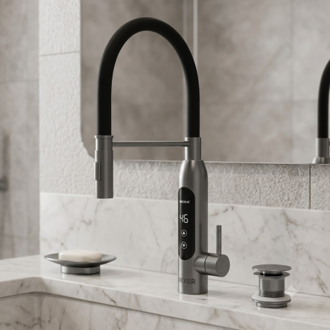 Проточний водонагрівач Mixxus Electra 570-EF GRAPHITE 3,4 кВт з індикатором температури (MI6642)