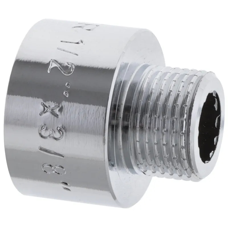 Перехідник (конектор) 3/8"х1/2" (хром) Koer KF.A0406.CHR (KF0137) Перехідник (конектор) 3/8"х1/2" (хром) Koer KF.A0406.CHR (KF0137)