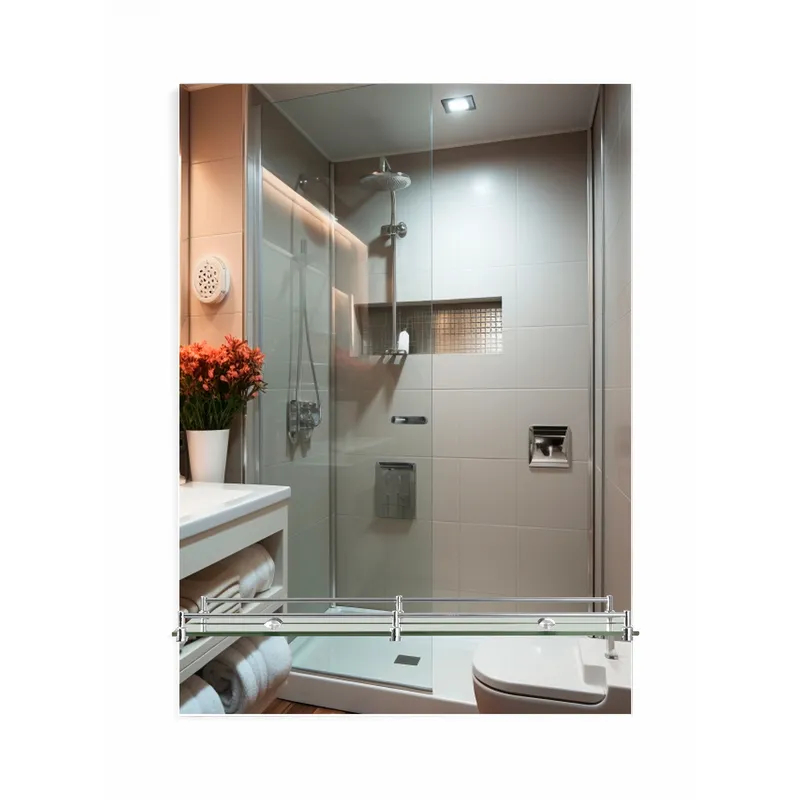 Настенное зеркало Zerix SANSA MRZ05 500x700 с полкой, прямоугольное, стальное (ZX5627) Настенное зеркало Zerix SANSA MRZ05 500x700 с полкой, прямоугольное, стальное (ZX5627)
