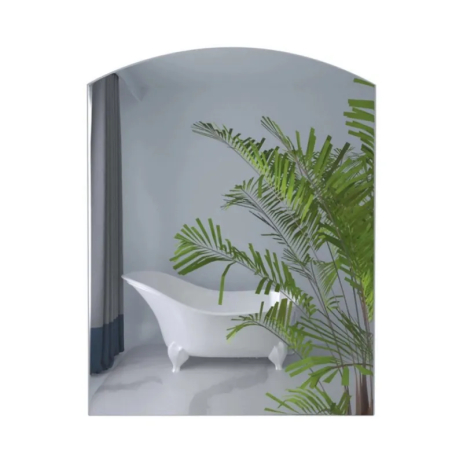 Зеркало настенное Zerix ALIVE MRZ01-600x800 прямоугольное стальное с дугой (ZX5618)