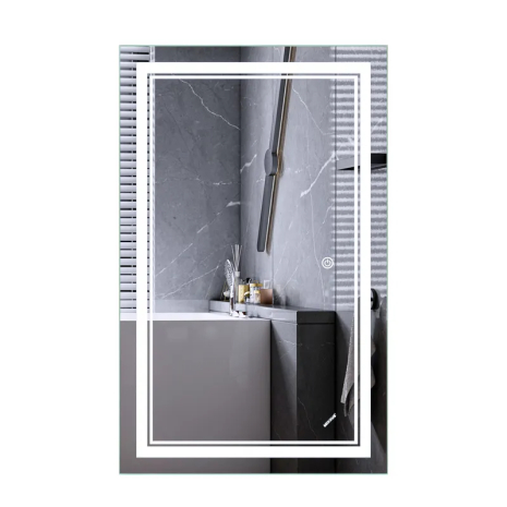 Зеркало MIXXUS Premium QUADRO MR20 с LED-подсветкой и антизапотеванием 500x800 мм (MP6620)