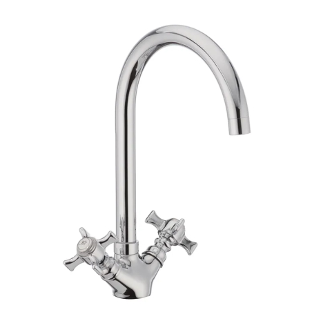 Смеситель для кухни Haiba ZEUS 275 (HB0437) с высоким гусаком и хромированным покрытием (HB0437)