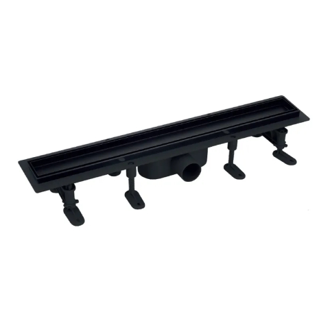 Душовий трап MIXXUS DRAIN-06-40 BLACK 70x400мм з нержавіючої сталі та пластиковою основою (MI6527)