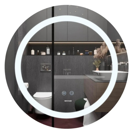 Зеркало MIXXUS PLAIN 600 мм с LED-подсветкой и антизапотеванием для ванной (MI6662) Зеркало MIXXUS PLAIN 600 мм с LED-подсветкой и антизапотеванием для ванной (MI6662)