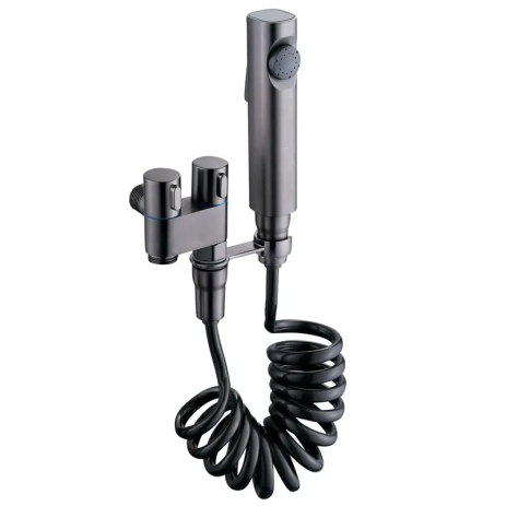 Кран Mixxus AVT-01 GRAPHITE для гігієнічного душу та унітазу з воронкою (MI6837) Кран Mixxus AVT-01 GRAPHITE для гігієнічного душу та унітазу з воронкою (MI6837)