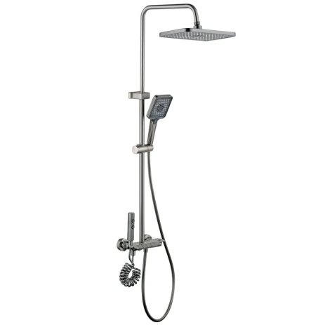 Душевая колонна Mixxus Premium MARLIN 009-J GRAPHITE, 4 режима, смеситель, стиль Модерн (MI6831) Душевая колонна Mixxus Premium MARLIN 009-J GRAPHITE, 4 режима, смеситель, стиль Модерн (MI6831)