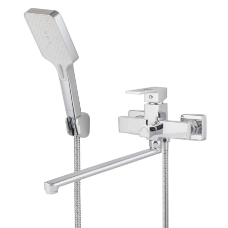 Змішувач для ванни Haiba KANT 006 EURO (HB9602) з довгим виливом, хромований (HB9602)
