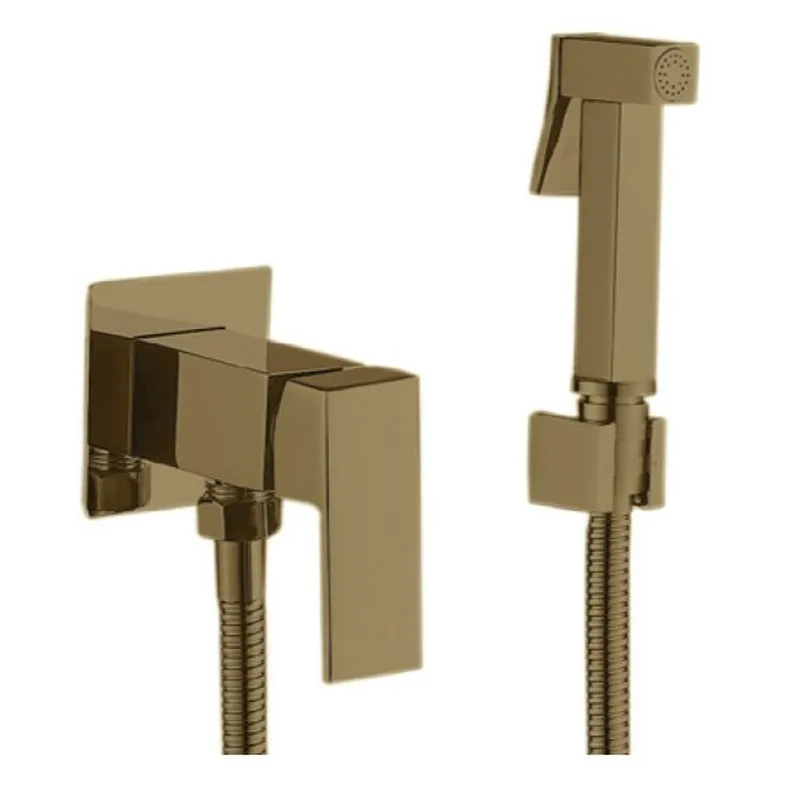 Смеситель для гигиенического душа Haiba KUBUS 002 BRUSHED GOLD, латунь, скрытый монтаж (HB9625) Смеситель для гигиенического душа Haiba KUBUS 002 BRUSHED GOLD, латунь, скрытый монтаж (HB9625)