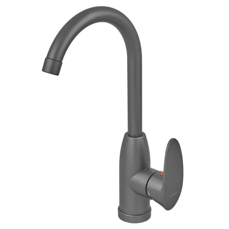 Смеситель для кухни Plamix CEZAR-011-B Graphite с гибкой подводкой, черный (PM0695) Смеситель для кухни Plamix CEZAR-011-B Graphite с гибкой подводкой, черный (PM0695)