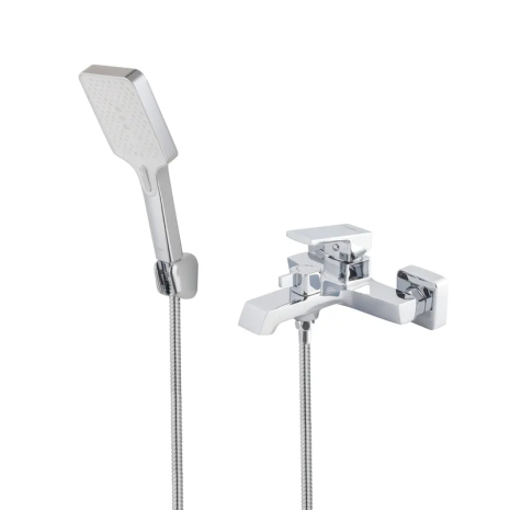 Змішувач для ванни Haiba GAUDI 009 EURO з коротким зливом, хромований (HB9594)