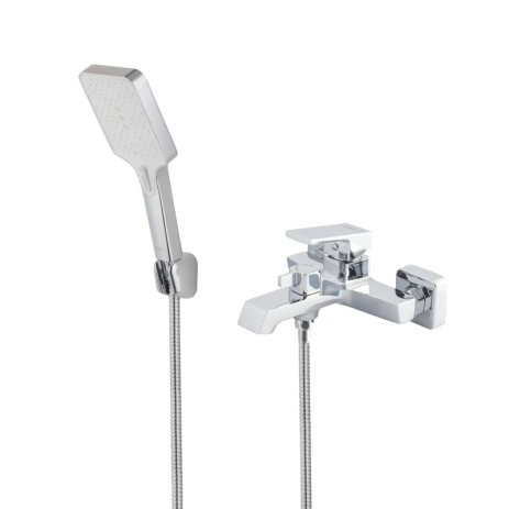 Змішувач для ванни Haiba GAUDI 009 EURO з коротким зливом, хромований (HB9594)