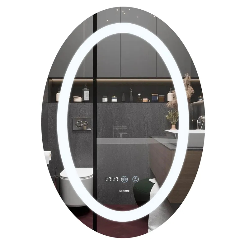 Зеркало MIXXUS PLAIN MV02-50x70 с LED-подсветкой и антизапотеванием для ванной (MI6010) Зеркало MIXXUS PLAIN MV02-50x70 с LED-подсветкой и антизапотеванием для ванной (MI6010)