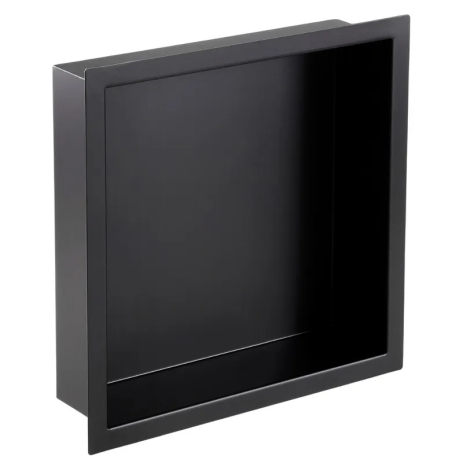 Полка-ниша Mixxus Premium NICHE-0101 BLACK из нержавеющей стали SUS304 для ванной комнаты (MI6678) Полка-ниша Mixxus Premium NICHE-0101 BLACK из нержавеющей стали SUS304 для ванной комнаты (MI6678)