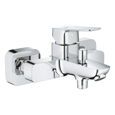 Однорычажный смеситель для ванны Grohe Cubeo хромированный 167 мм (1018130000)